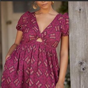 NWT by Anthropologie Gauzy Mini Dress